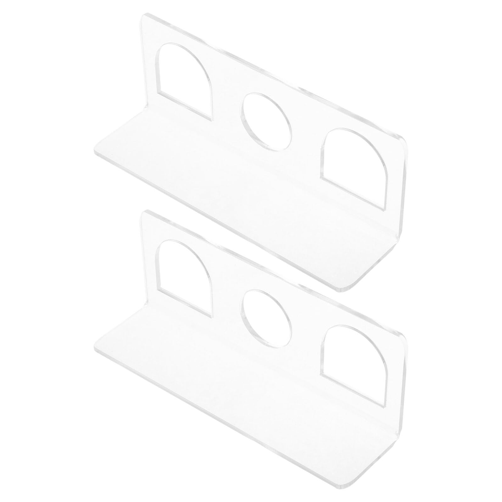 Estante compacto para almacenamiento de herramientas de peluquería y soporte acrílico de pared