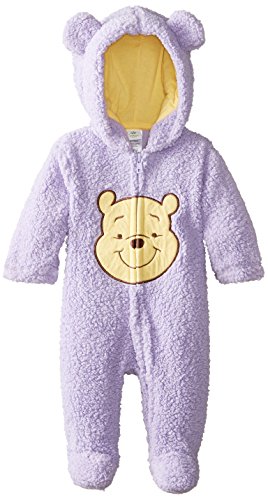 Disney Baby Girls - Cochecito con capucha para recién nacido, color lila, Púrpura, 9 meses