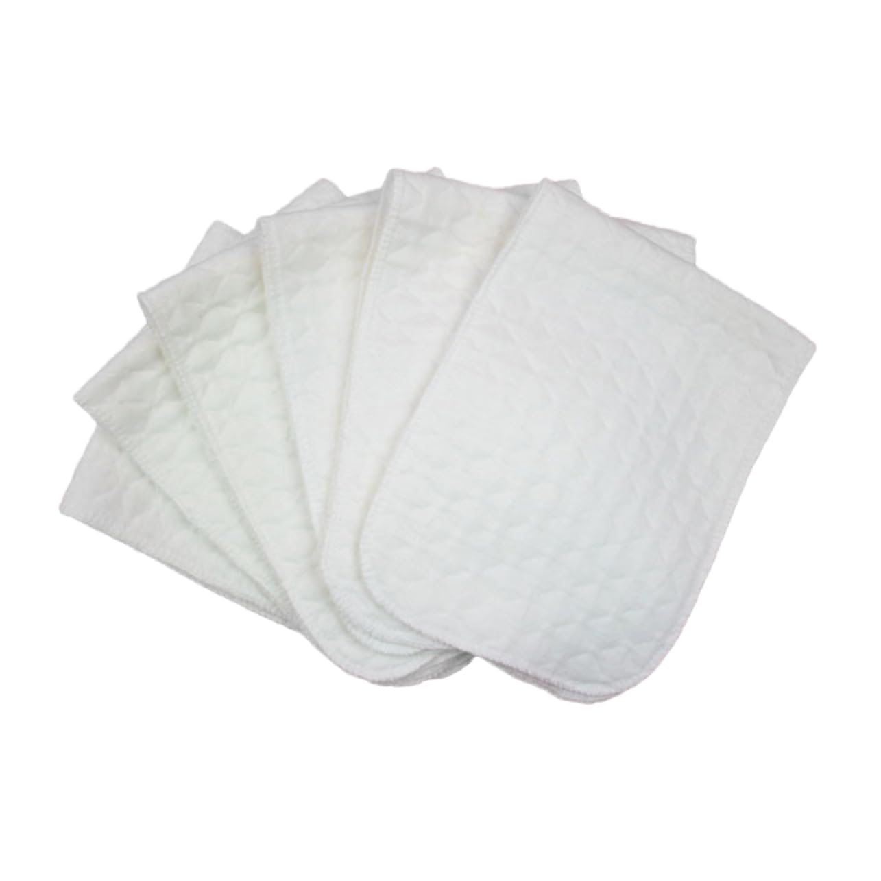Toddmomy 10pcs Washable Cotton Diapers for Boy Girl Diaper Change Pad Three Layer Ecological Material for Car