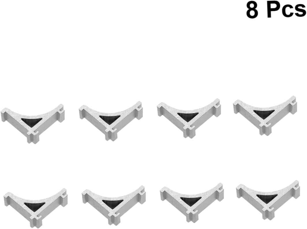 Zerodeko 8pcs Freezer Organizers Aluminum Refrigerator Hooks Ice Cube Bin for Fridge Sturdy Easy to Fit