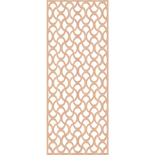 Image of Resort Decorative Pierced Fretwork Wood Wall Panels, 19 3 /8 inchW x 49 3 /8 inchH x 1 /4 inchT, Alder