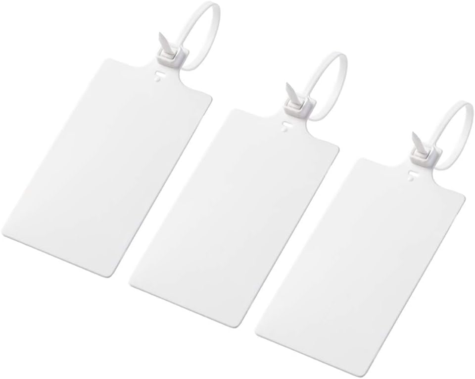 200Pcs Plastic Seals Shipping Label Tags, Writable Marker Big Sign Tie for Logistics, 255mm Total Length Self Locking Inventory Waterproof Tag Fastener (Yellow) : Office Products