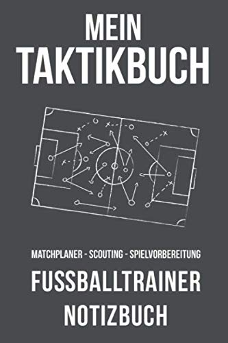 Mein Taktikbuch Fußballtrainer Notizbuch: Fußballtaktikbuch DIN A5 Blanko Fußballfelder Taktik Planer Matchplan Spielvorbereitung Coach Playbook
