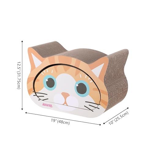 THE LICKER STORE CSR1000C Raspador de caverna de gato 2 em 1 de papelão moderno opala 48 cm com brin