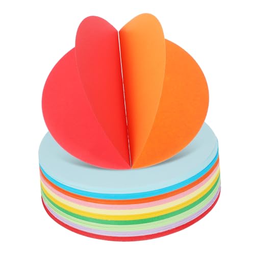 Papier origami rond 15x15cm en matériau résistant pour pliage précis
