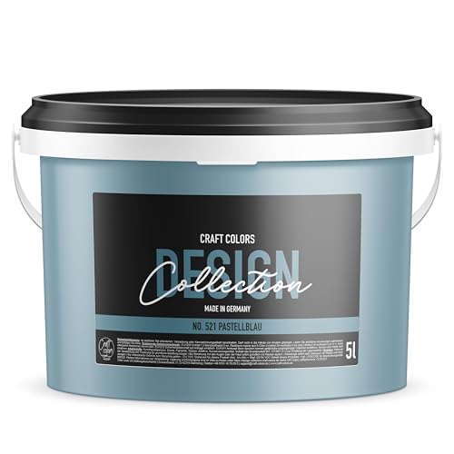 Craft Colors® 5L hochwertige Wandfarbe edelmatt, Kreidefarbe made in...