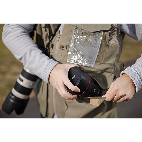 Chaleco Domke PhotTOGS arena pequeño para cámaras y lentes fotográficas 3