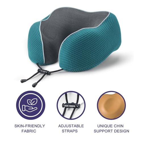 image for napfun Neck Pillow for Traveling, Upgraded Travel Neck Pillow for Airp