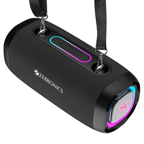 ZEBRONICS Sound Feast 85, Portable Bluetooth Speaker, 30 Watts, U...