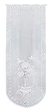  Haus und Deko Tür-Panneaux Mona weiß 60x180 cm Türvorhang Glastür Scheibengardine Jacquard Gardine 5 Modelle - Typ 5