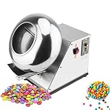 Commercial Sugar Coating Machine,Small Commercial Mini Chocolate Panning Machine, 2-5kg/H Chocolate Polishing Equipment,Candy Nut Coater for Food & Pharmaceutical Industries (Hormal)