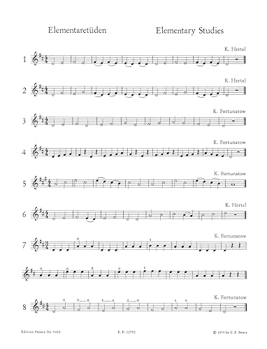 Peters-Violinschulwerk: Etüden I