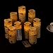 antizer Flameless Candles Birch Bark Effect Battery Operated Candles 4