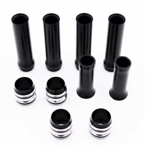 Black Pushrod Tube Covers Compatible with Twin Cam 1999-2017 Motorcycle Engine Aluminum CNC Machined Parts
