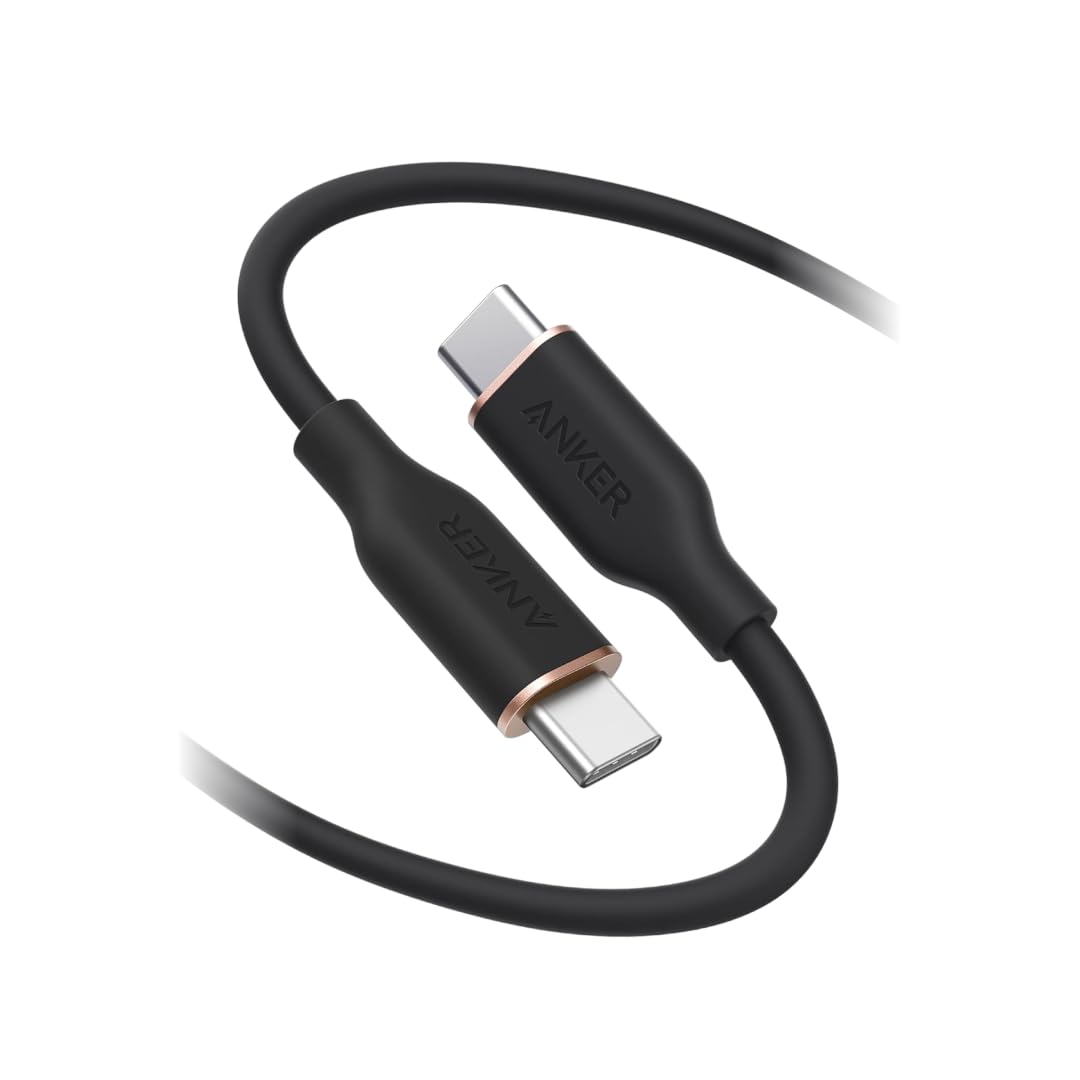 Anker A8553H12 Anker PowerLine III Flow USB-C & USB-C ケーブル 1.8m ミッドナイトブラック アンカーの商品画像