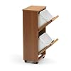 ARREDAMENTIITALIA Arredamenti Italia Mülltrennsystem Madera 2, Holz – 2 abnehmbare Körbe – Farbe: Kirsche Holz AR-It il Cuore del Legno…