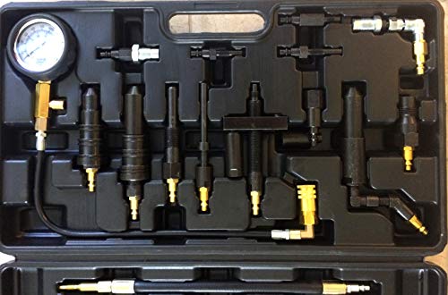 Pmd Products Diesel Engine Compression Pressure Tester Is Compatible With Repair And Replace On Gm Duramax Ford Powerstroke Cummins International Navistar Detroit Cat Perkins Engines 1000Psi #TOP3
