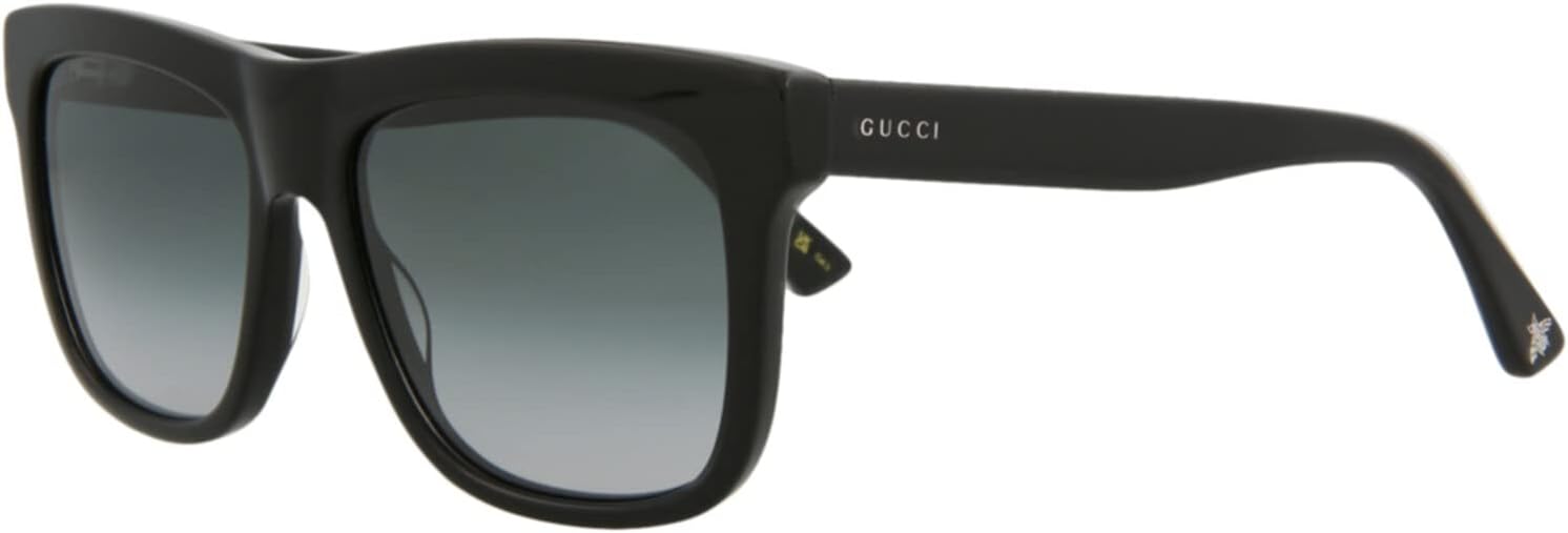 Gucci Square/Rectangle Sunglasses Black Black Grey Luxury Eyewear Made In Japan Acetate Frame Designer Fashion for Everyday Luxury - Image 2