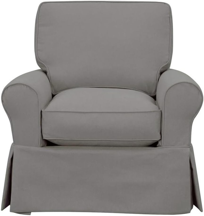 Sunset Trading Horizon Swivel Rocking Chair, Grey