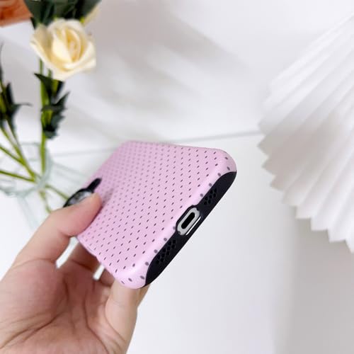 XQAGU for iPhone 15 Pro Max Case Polka Dots Cute Trendy Aesthetics Simple Design Protection Phone Case for iPhone 15 Pro Max-Pink - image 7