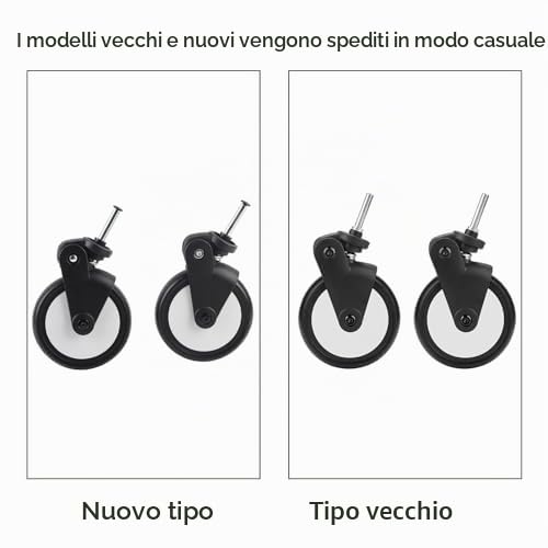 Ruote anteriori per passeggini universali, gomme per carrozzine compatibili con Yoya/Vovo con strumenti for uso quotidiano e riparazione