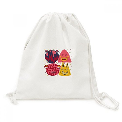 Sac à cordon en toile pour festival et voyage avec motif Alien mystérieux