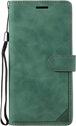 Funda iPhone 13 Pro anti RFID de piel con tarjetero y soporte magnético para ver vídeos