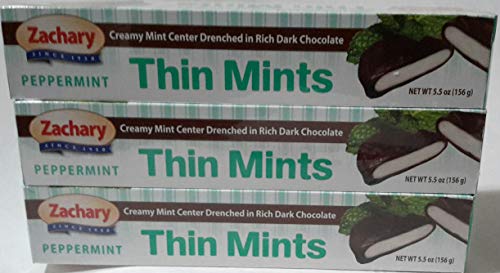 ZACHARY PEPPERMINT THIN MINTS 5.5 OZ. ( 3 PACK )