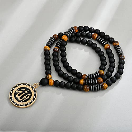 Bead Necklace for Men Tiger Eye Healing Necklace Men Necklace4