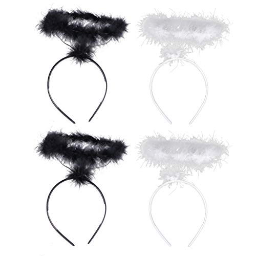 Amosfun Fasce di Angelo Alare Piuma Fascia di