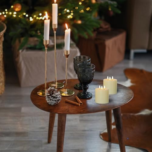 Velas sin llama LED con 3 mechas a pilas en pack de 2 unidades 6