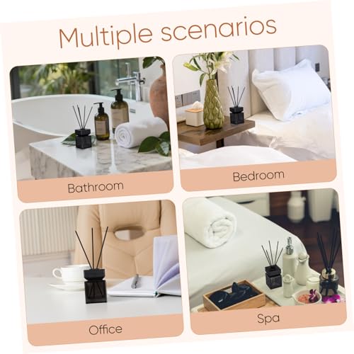 Set vacío difusor aromaterapia 100ml vidrio con tapa madera miniatura 3