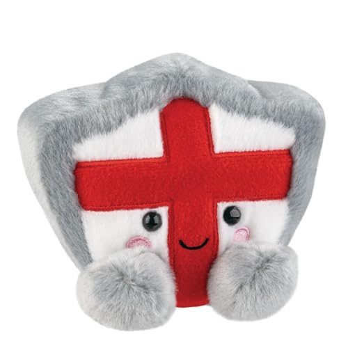 Aurora, 61631, Palm Pals Guardian Shield 5In, Soft Toy, Grey & Red - Image 2