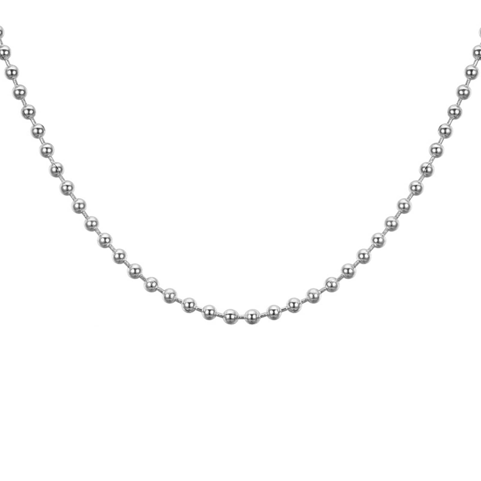 Chaîne de boîte résistante en argent sterling collier robuste 1,4-3 mm