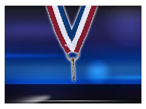 Price comparison product image Pack of 10 Reward Medal Holder Necklaces 10 mm Ribbon