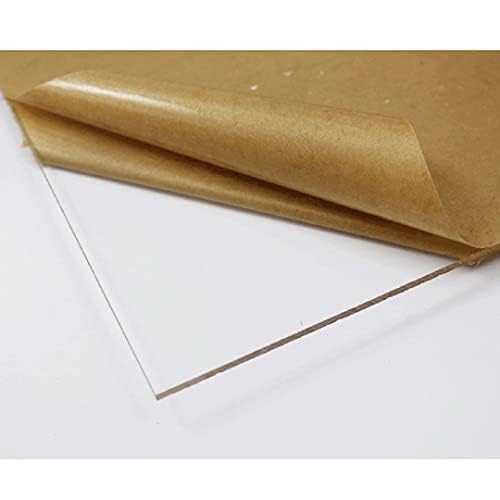 A Clear Polycarbonate Sheet, 1mm Thickness - High Impact Resistance and Optical Clarity Transparent Plastic Material for DIY Projects, Glazing, Protective Shields, and Signage (1)