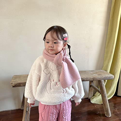 Girls' Sweater Autumn and Winter Children's Cartoon top Girls' Pullover Children's Velvet Thickened2