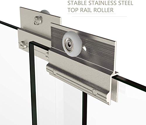 Elegant 58 1/2 In.- 60 In.w X 62 In. H Bypass Sliding Tub Shower Doors With 1/4 In. Clear Glass Tub Glass Shower Door, Brushed Nickel Finish #TOP7