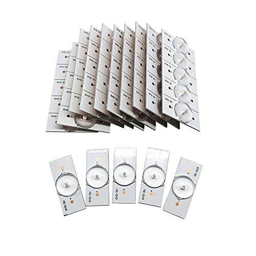 Remplacement de Bande de Rétroéclairage TV avec le Kit de 100 Diodes LED SMD 3 V et Fil 2 M