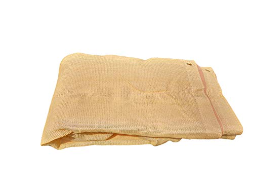 Xtarps - 6 ft. x 14 ft. - Premium 70% Shade Cloth, Shade Sail, Sun Shade (Sand Color), Great for Shade Creation, windscreen, Privacy Screen, Kennel,etc