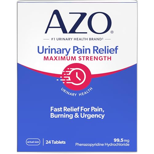 AZO Urinary Pain Relief Maximum Strength, Fast relief of UTI Pain, Burning & Urgency, Targets Source...