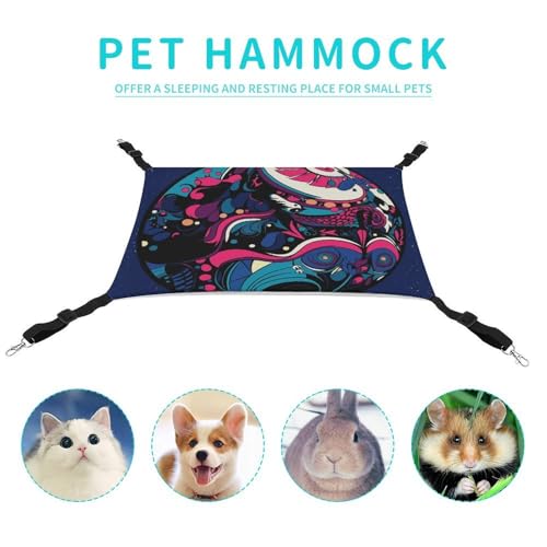 Hamac pour chat bleu réglable pour éviter le sol froid - 5