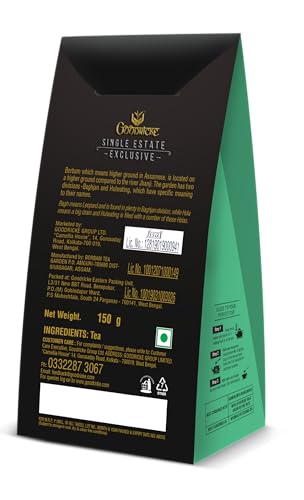 Image of Goodricke Borbam Assam CTC Tea 150g | Single Estate Premium Loose Leaf | Strong Kadak Chai Patti | Rich Aroma Milk Chai | Black Tea | Authentic Indian Brew | Bold