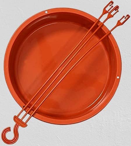 Image of Bird Feeder Hanging Tray for Water - Yellow, Pack of 3 | Outdoor Balcony & Garden Bird Water Feeder | Hanging Bowl for Wild & Pet Birds