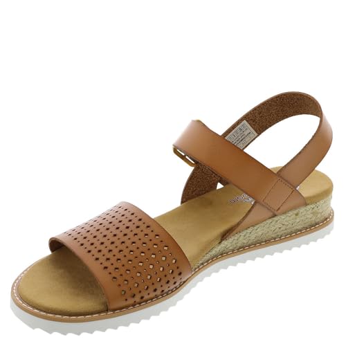 Skechers BOBS Women's 114143 Sandal, Luggage, 8