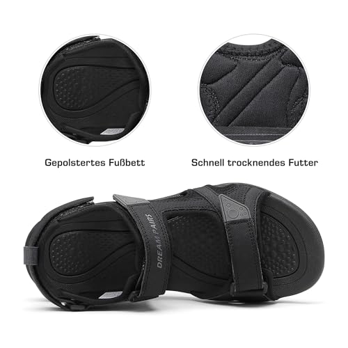 DREAM PAIRS Men's Sandals Hiking Water Beach Sport Outdoor Athletic Arch Support Summer Sandals3