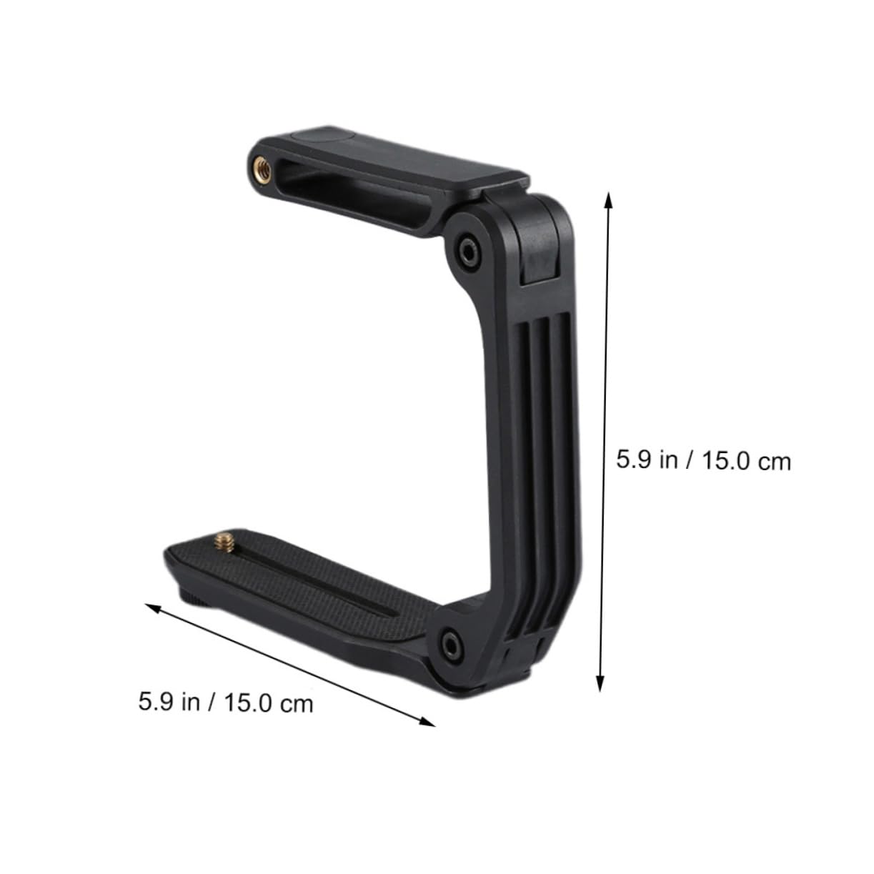 NUOBESTY Stabilizzatore per Fotocamera a Forma di U, Impugnatura Pieghevole in Nylon Pa66 e Fibra di Vetro, Foro 1/4 per Riprese a Bassa Angolazione