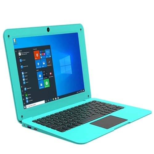 Mini netbook per notebook Windows 10 da 10,1 con 6 GB di RAM 64 GB SSD PC ultra sottile con mini PC Bluetooth Wi-Fi integrato,Blue-6GB+64GB