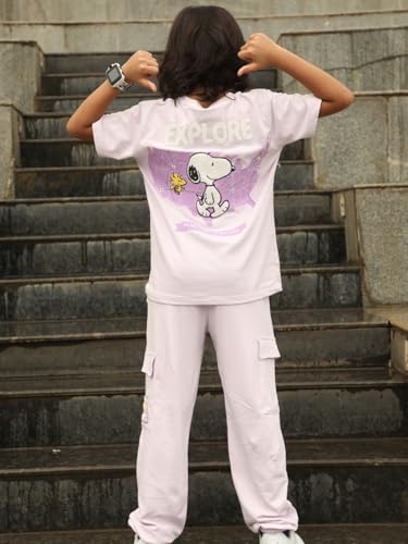 Image of Nap Chief Kids Unisex Cotton Official Characters Printed Co ord Set for Boys & Girls, Tshirt & Joggers Set for Casual Wear