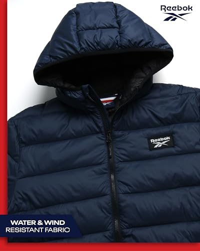 Reebok Men's Jacket – Lightweight Hooded Quilted Puffer Coat – Warm Insulated Winter Jacket for Men (S-4X)4